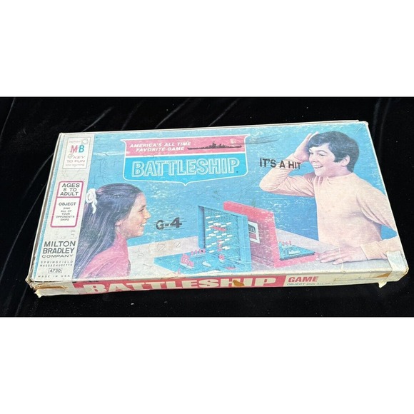 Battleship Board Game Vintage 1971 Milton Bradley 4730 Nice!